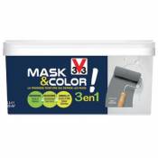 Peinture de rénovation multi-supports V33 Mask & color carbonate mat 2 5L