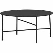Penny Table de jardin, ø 70 cm. h 35 cm, noir. - Noir