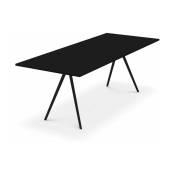 Plateau de table en bois noir 205x85 cm Baguette -