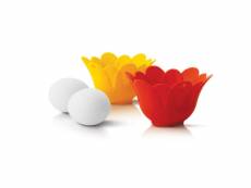 Set de 2 pocheuses à œuf coloris assortis silicone zone