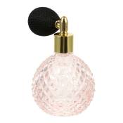 Shining House - Flacon vaporisateur de parfum 100 ml motif sculpté décor de bouteille de parfum vide (1 pièces, rose) - multicolour