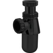 Siphon de lavabo à culot - ABS Noir - 1'1/4 - Ø 32 mm - Valentin