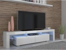 Subleem meuble tv 190 cm alabama blanc brillant