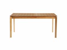 Table à manger extensible rectangulaire bois frêne l160-210 cm bonavista