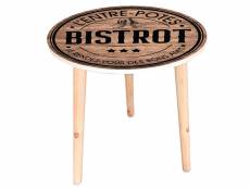 Table d'appoint motif bistrot