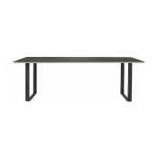 Table noire piétement noir 225 cm 70-70 - Muuto