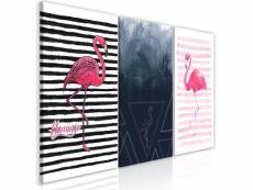 Tableau flamingos collection taille 60 x 30 cm PD8515-60-30