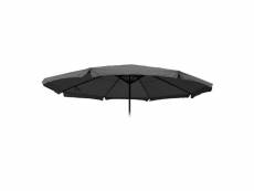 Toile pour parasol meran pro, parasol de marché gastronomique avec volant ø 5m, polyester ~ anthracite