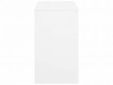 Vidaxl armoire de bureau blanc 90x40x70 cm acier