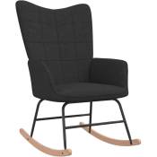 Vidaxl - Chaise à bascule Noir Tissu Black
