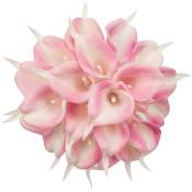 20 Pièces Artificielle Calla Lily Latex Fleurs Artificielle