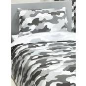 Argofield - Parure de lit simple camouflage l'armée
