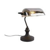 Banker - Lampe de notaire - 1 lumière - l 265 mm - Noir - Classique/Antique - éclairage intérieur - Salon i Chambre - Noir - Qazqa