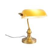 Banker - Lampe de table - 1 lumière - l 265 mm - Jaune