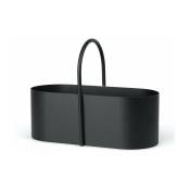 Boîte de rangement en fer galvanisé noir 35 x 26 x 17 cm Grib - Ferm living