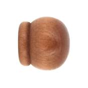 Embout bois anglais 28 mm à visser merisier (sachet de 2) - Mobois