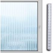 Film de fenêtre Film de confidentialité opaque auto-adhésif pour fenêtre Film de fenêtre 3D Film de verre uv Rayures 90300cm - Hengda