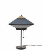 Lampe de table Cymbal / Ø 35 cm - Velours - Forestier bleu en tissu