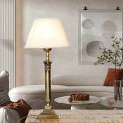 Lampe de table peliel de couleur bronze poli au design
