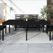 Maison du'Monde - Table de jardin noir 203,5x100x76 cm bois