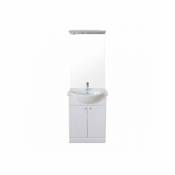 Meuble de salle de bain 3en1 60 cm Blanc - KUOGA -