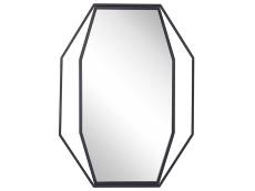 Miroir en acier gris 80x60
