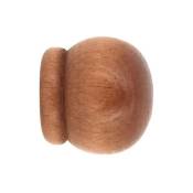 Mobois - Embout bois anglais 28 mm à visser merisier (sachet de 2)