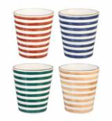 Mug Casablanca / Porcelaine - Set de 4 - & klevering multicolore en céramique