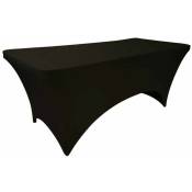 Nappe extensible pour table rectangulaire noir - noir