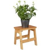 Relaxdays Tabouret repose-pieds bambou RUSTICO table