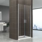 Saniverre - kimi Porte de douche h 190 cm largeur réglable 70 à 73 cm transparent
