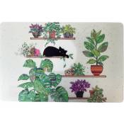 Set de table Bug Art Chat et plantes par Kiub