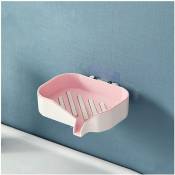 Sunxury - Barre porte-savon porte-savon double couche porte-savon boîte à savon mural salle de bain drain porte-savon pour salle de bain cuisine