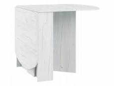 Table à manger ovale pliante blanc artisan 150x80cm modèle:homni 2 table pliable papillon