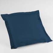 Taie d'oreiller carrée - 63x63 cm - Coton bio Bleu