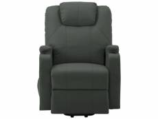 Vidaxl fauteuil de massage anthracite similicuir 289760