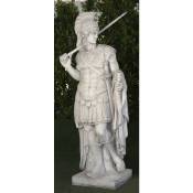 Anaparra - Statue classique en pierre reconstituée Centurion 47x40x170cm.