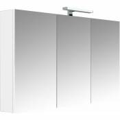 Armoire de salle de bain 120 cm avec éclairage led