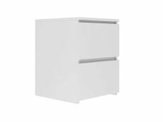 Cabinet w2 chevet 2 tiroirs blanc mat W2 BI