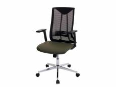 Chaise de bureau hwc-j53, chaise pivotante chaise de bureau, ergonomique similicuir ~ vert-olive