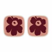 Coupelle Unikko / 10 x 10 cm - Set de 2 - Marimekko rose en céramique