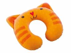 Coussin oreiller gonflable floqué chat pour enfant