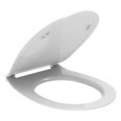 Ercos - Siège de toilette blanc brillant à fermeture lente et à dégagement rapide Kite BSKTEL0001 Blanc brillant - Blanc brillant