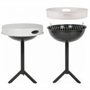 Esschert Design - Table barbecue avec plateau amovible - Plateau blanc