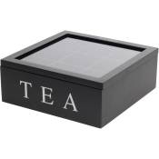 Home Styling - Boîte à thé, 9 compartiments