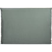 Housse de tête de lit 210x134 cm Madura Vert de gris et bourdon noir - carlina - Vert de gris et bourdon noir