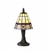 Lampe de table Tiffany Candle 1 Ampoule Gris/Transparent
