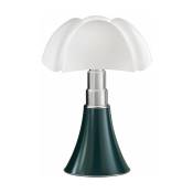 Lampe sans fil en acier inox vert agave 27 x 35 cm Mini Pipistrello - Martinelli Luce