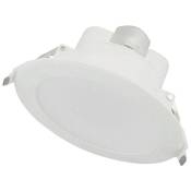 Lampo - Spot led de plafond fixe - Diamètre : 113 mm - Puissance : 10 w - Rendement lumineux : 900 lm/W Blanc mat