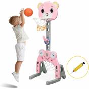 Panier de Basket Enfants 3 en 1 avec Hauteur Ajustable